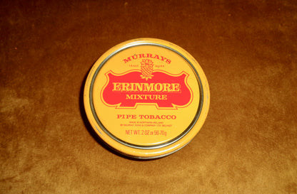 Vintage Murrays Erinmore Mixture Pipe Tobacco Empty Advertising Collector's Tin