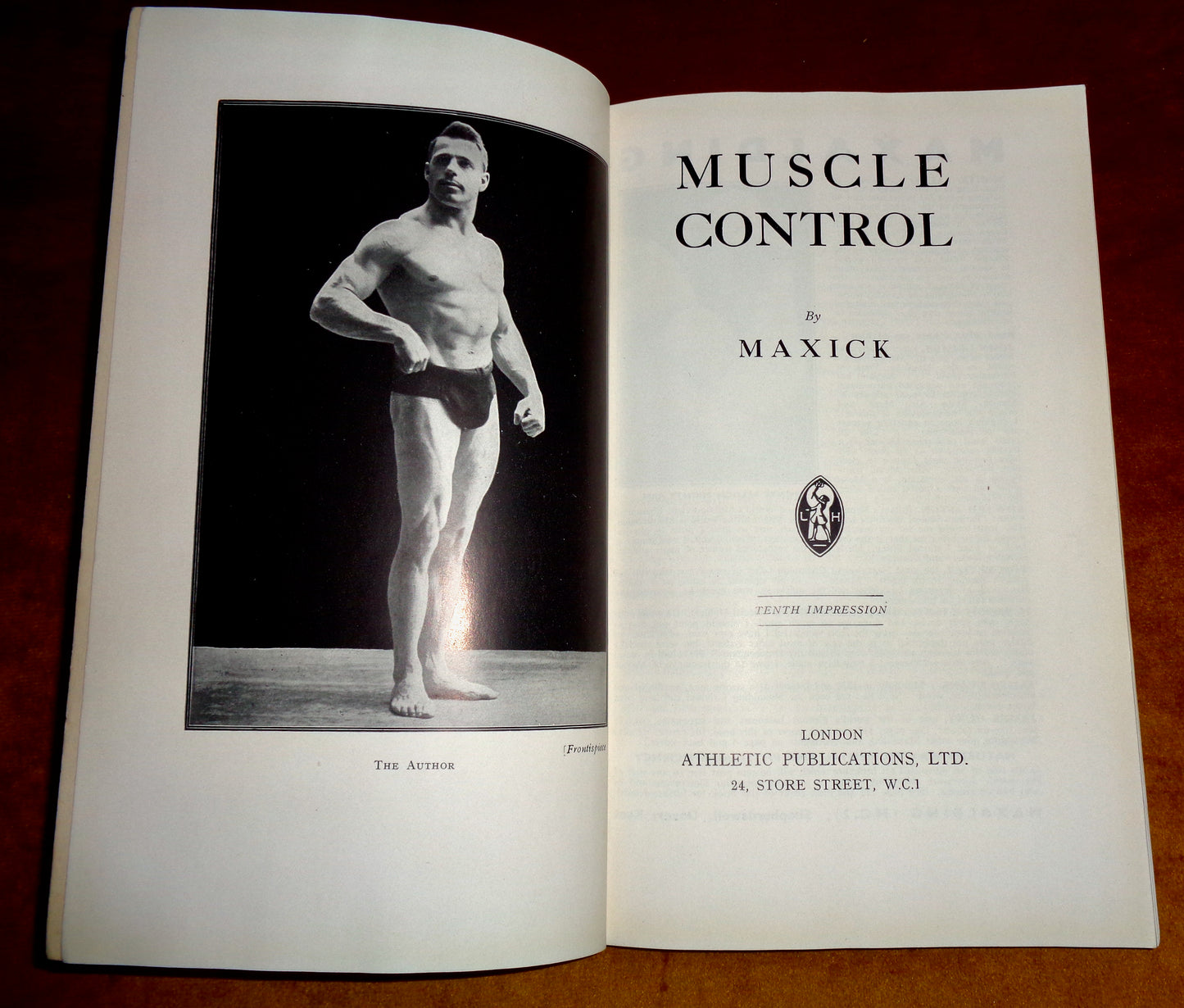 Original 1940s Book Muscle Control By Maxick
