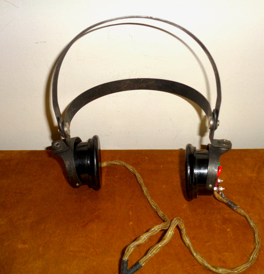 WW2 SG Brown CHR 4000 Ohm Headphones AP3662S