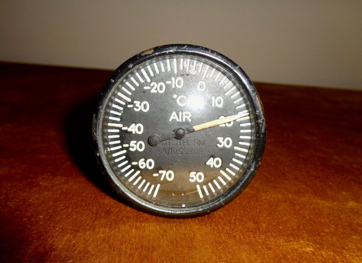 Vintage Rototherm Aircraft Outside Air Temperature Gauge 6A/1055308 ...