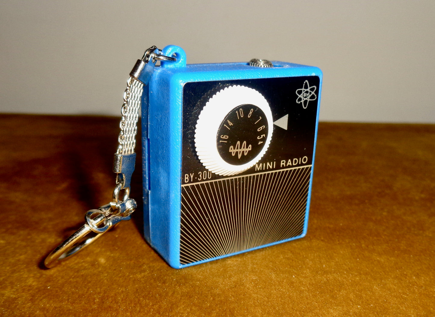 1960s Blue Mini Radio BY-300 Portable Battery Micro Pocket Transistor