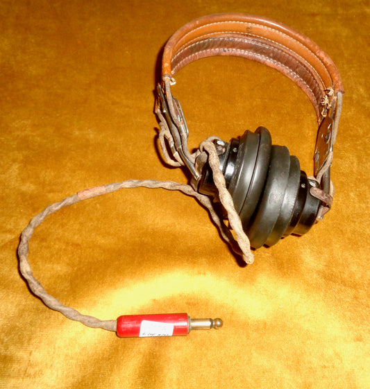 Vintage USAF Type HS33 Headphones With HB7 Headband and ANB H1 Receivers. Made by Western Electric