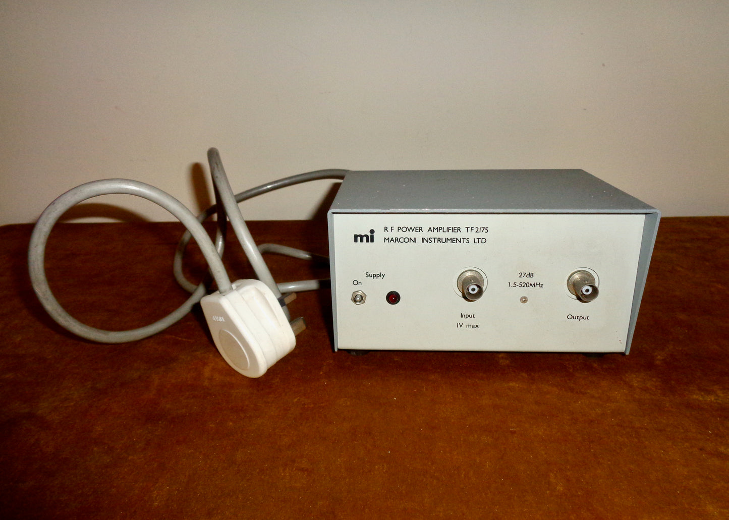 1970s Marconi TF2175 RF Power Amplifier With Original Instruction Booklet