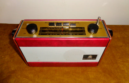 Vintage R757 Roberts Radio With Red Leatherette