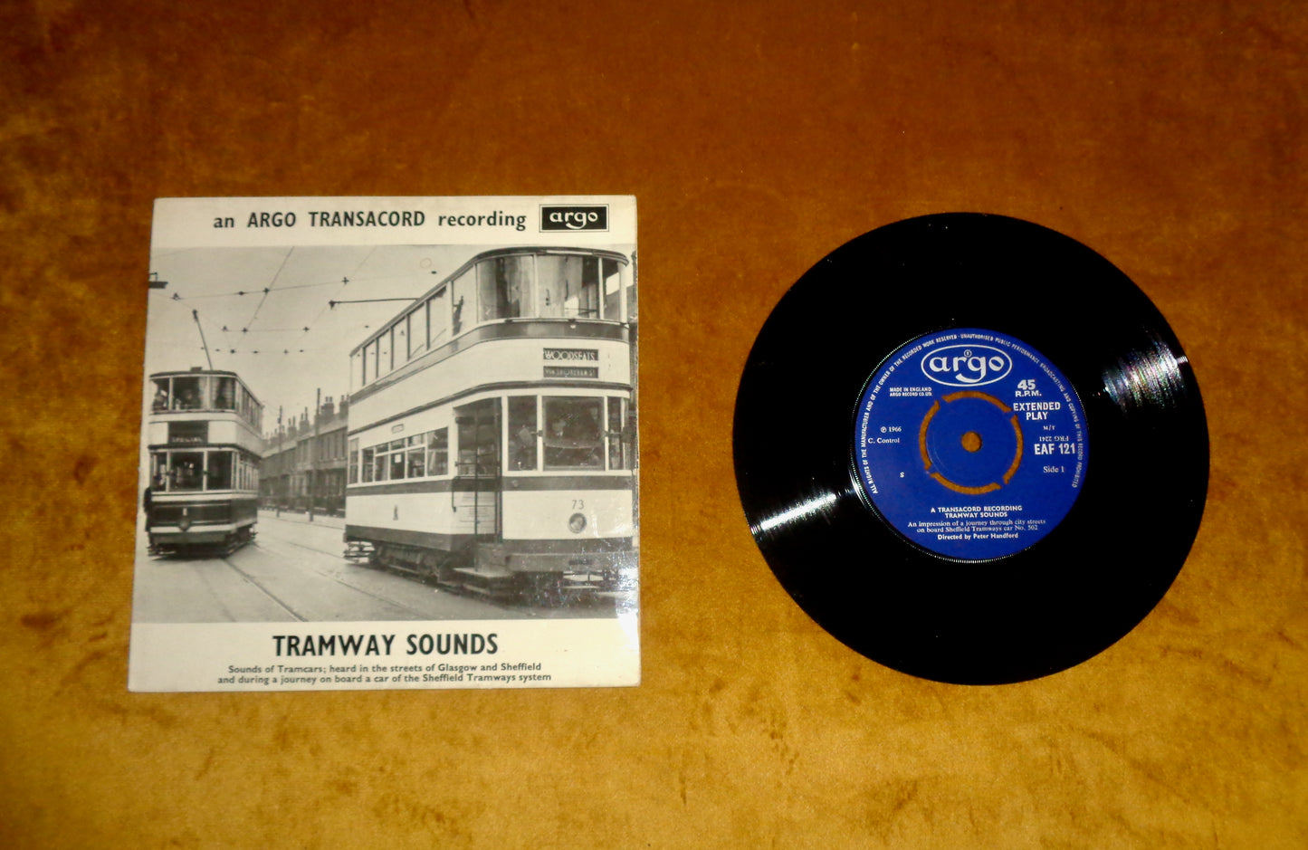1966 Tramway Sounds 45 RPM 7" Single Vinyl Argo Record