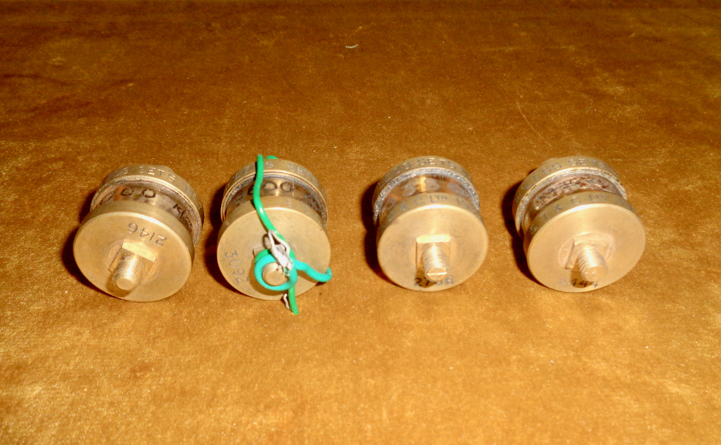 1935 Set Of Four STC Crystals For A Wireless Set Number 7 (WS7)