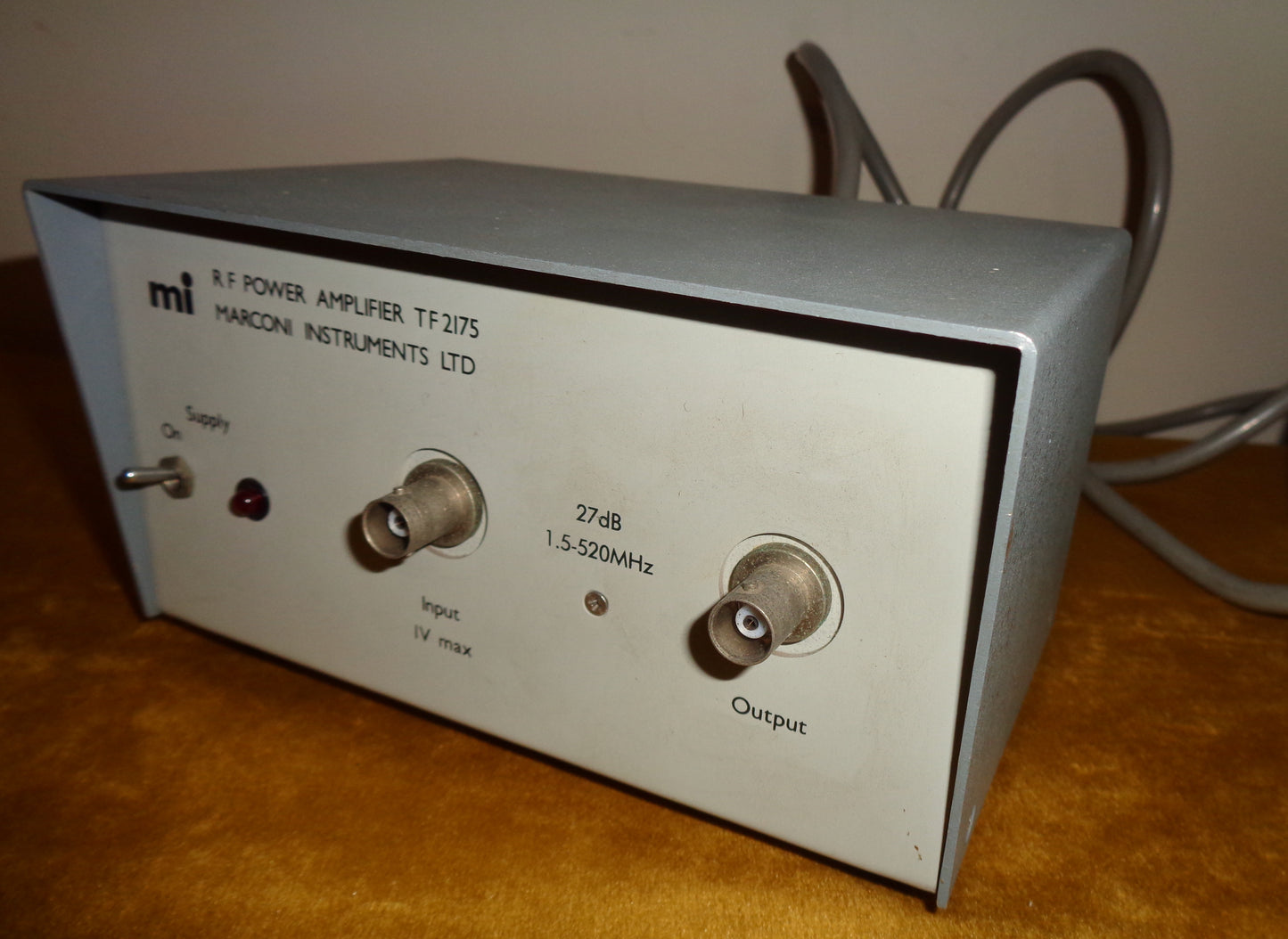 1970s Marconi TF2175 RF Power Amplifier With Original Instruction Booklet