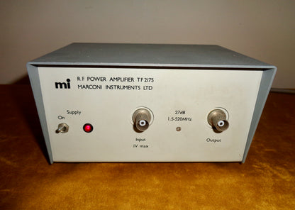 1970s Marconi TF2175 RF Power Amplifier With Original Instruction Booklet 