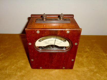 WW1 Gambrell Brothers Onwood's Patent Wood Moving Coil Galvanometer Serial No.247