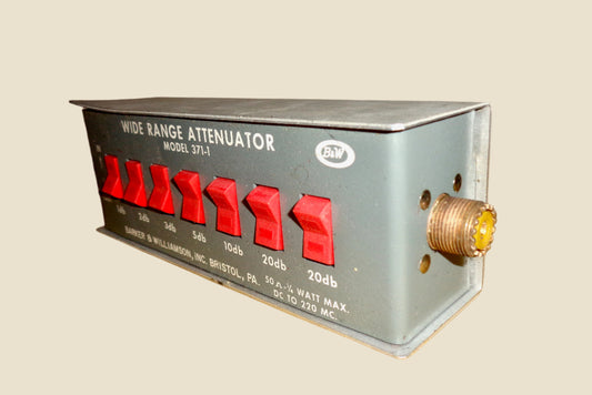 Vintage Barker & Williamson Wide Range Attenuator Model 371-1 50 Ohm