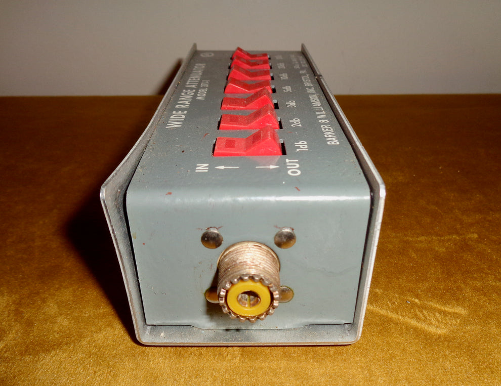 Vintage Barker & Williamson Wide Range Attenuator Model 3711 50 Ohm