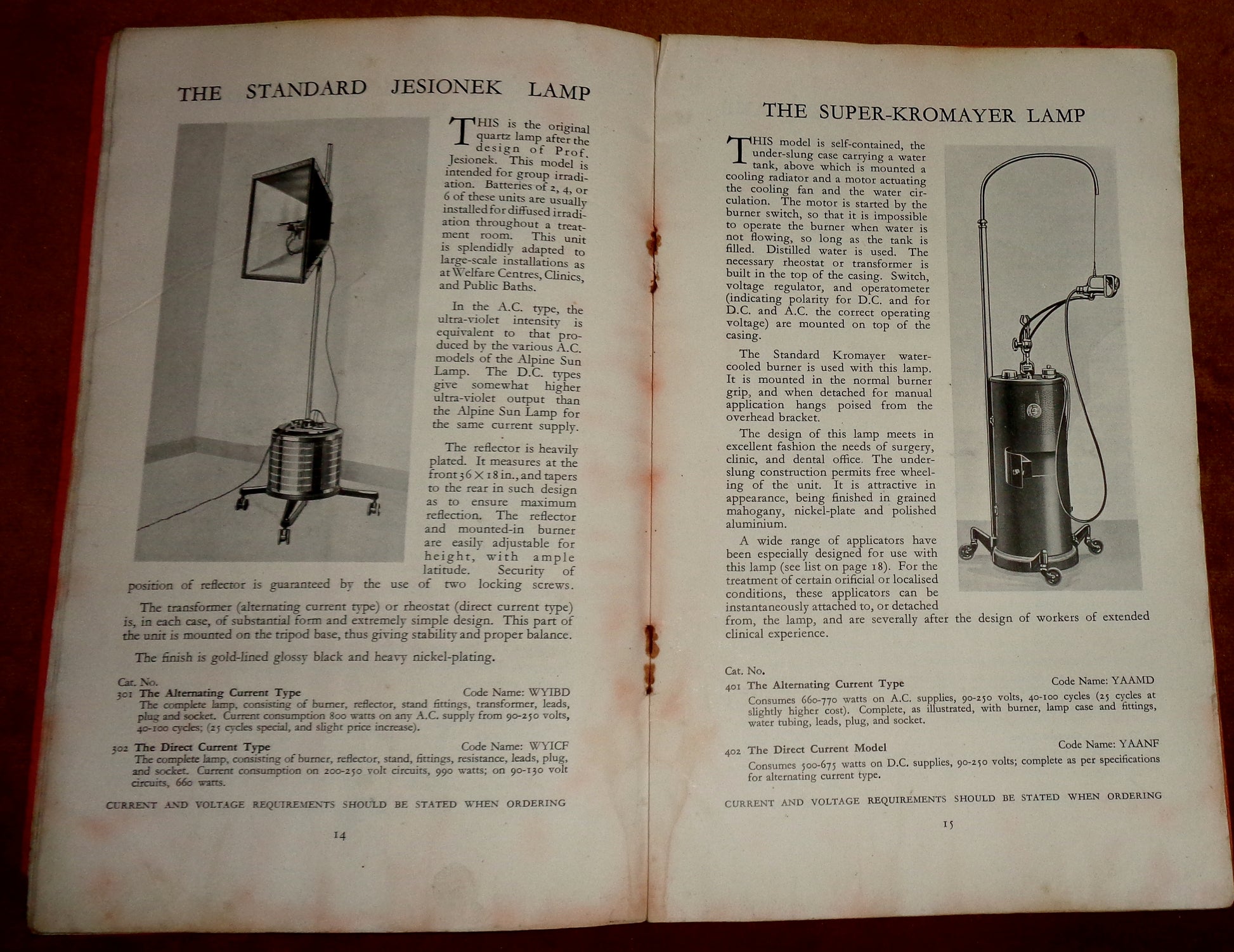 1930 Hanovia Equipment For Light Therapy Booklet