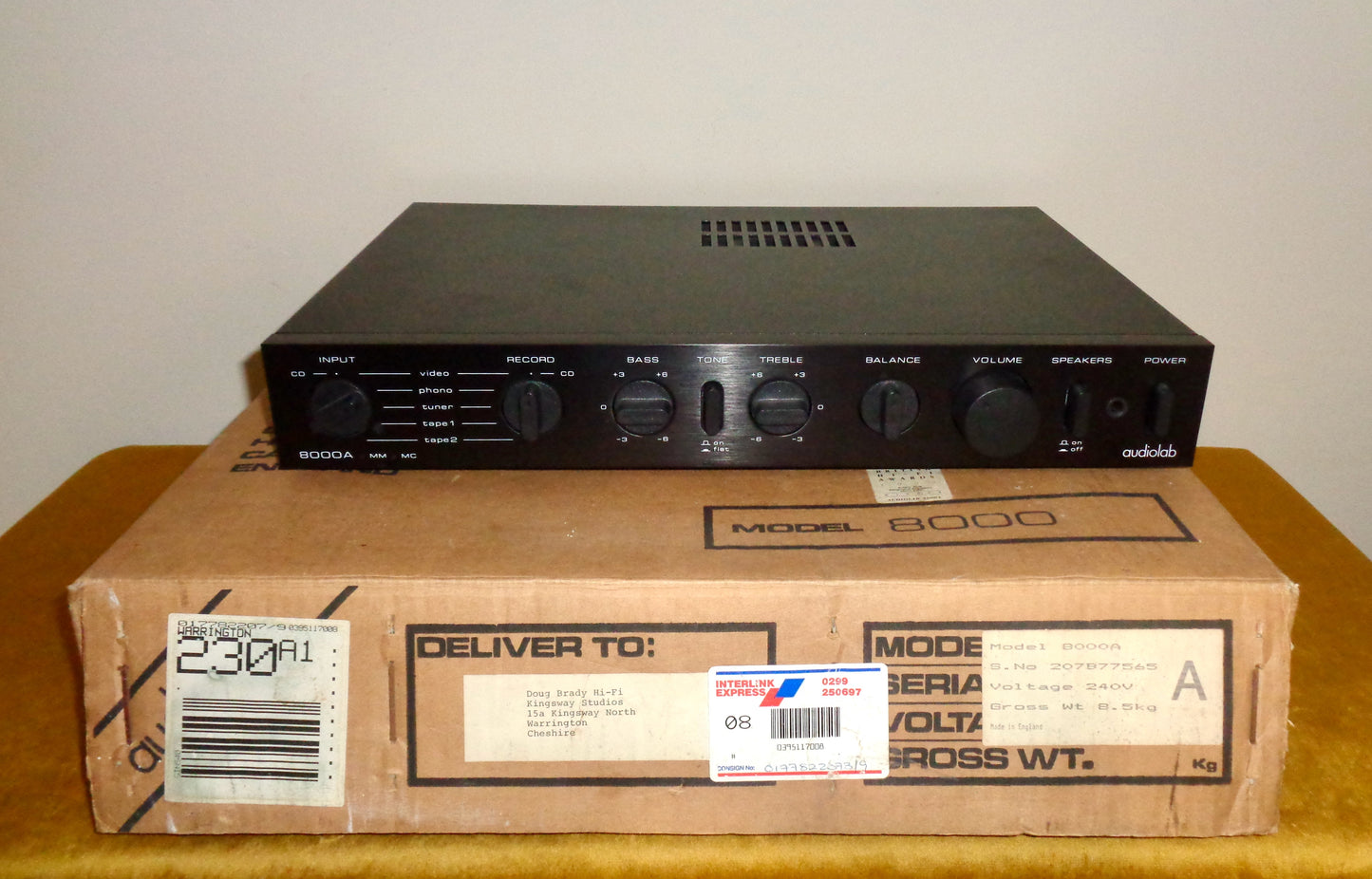 1990s Stereo Audiolab Model 8000A Integrated Amplifier