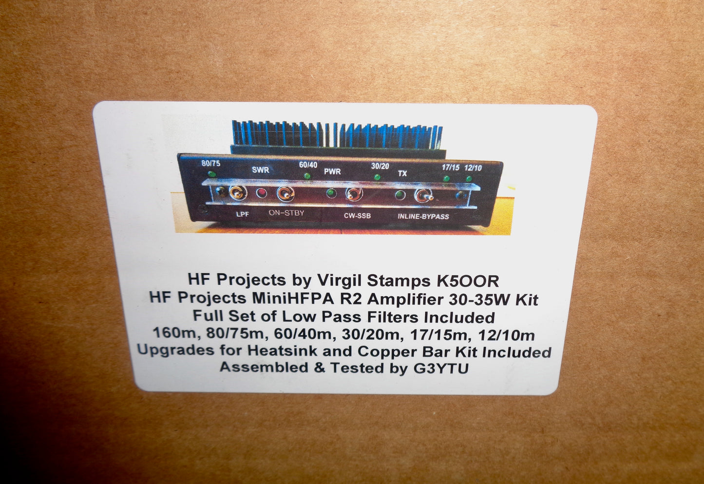 HF Projects MiniHFPA R2 Amplifier 30-35W Built Kit. Accessories And Construction Manual