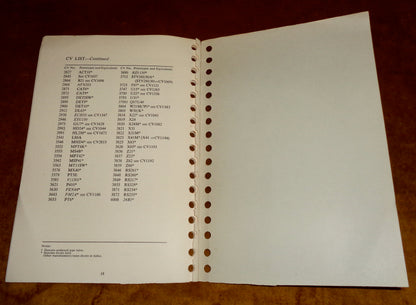 1954 Availability Classification Of Marconi Valves And Electronic Tubes Booklet