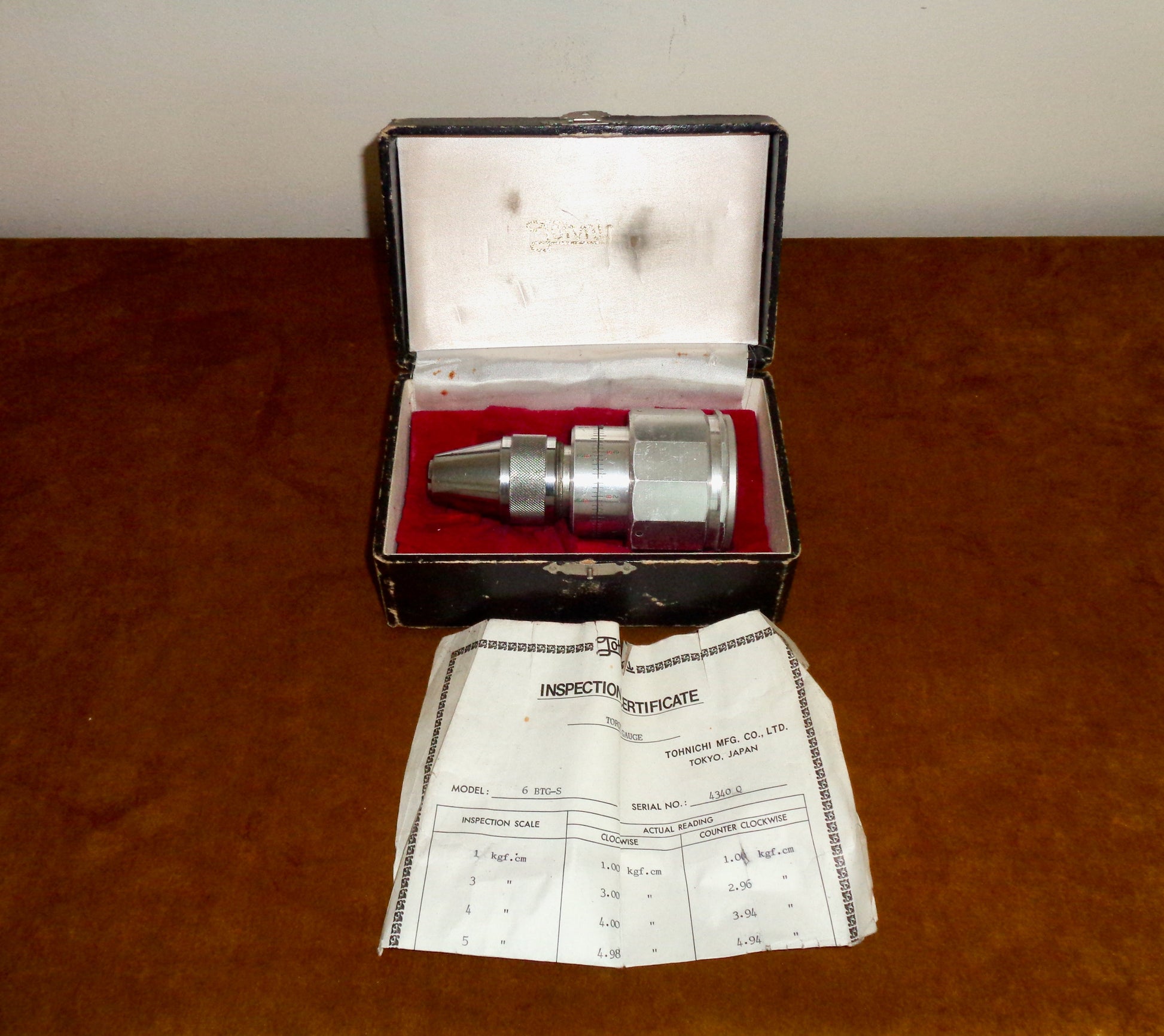 Preowned Tohnichi Analogue Torque Gauge 6 BTGS In Original Box 