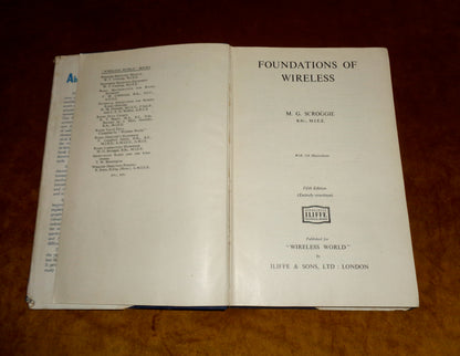 1951 Foundations Of Wireless By MG Scroggie