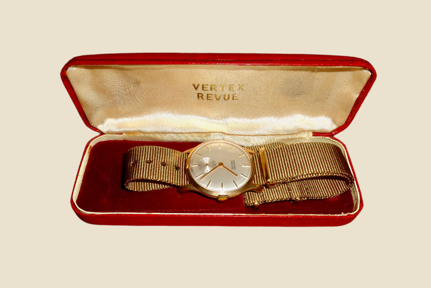 1960s Gold Vertex Revue Mechanical Watch