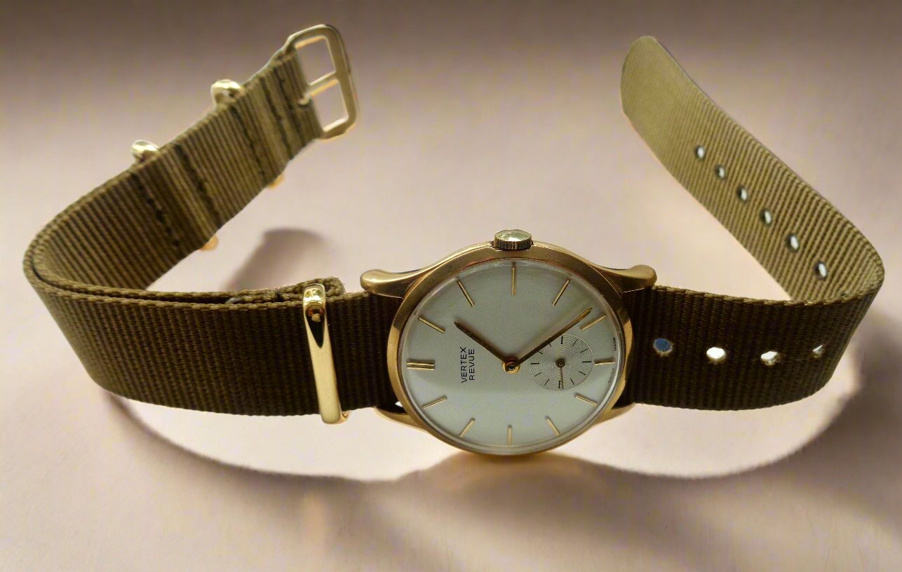 1960s Gold Vertex Revue Mechanical Watch