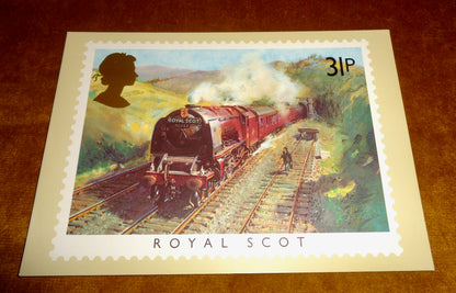 1985 Set of Five PHQ 81 Postcards Of Famous Trains