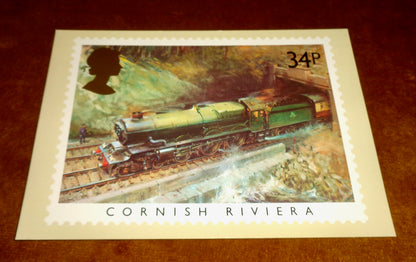 1985 Set of Five PHQ 81 Postcards Of Famous Trains