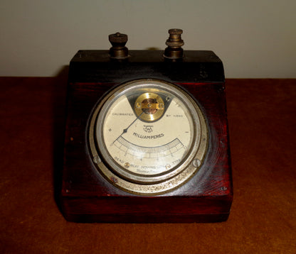 Vintage Deadbeat Moving Coil Milliammeter 0-10mA