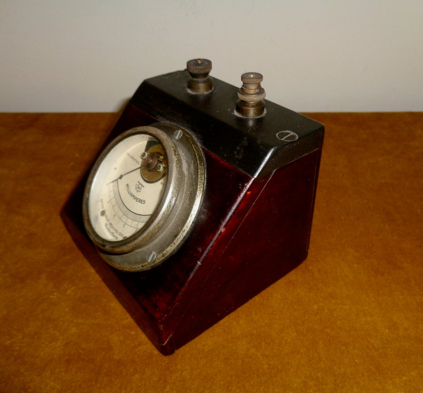 Vintage Deadbeat Moving Coil Milliammeter 0-10mA