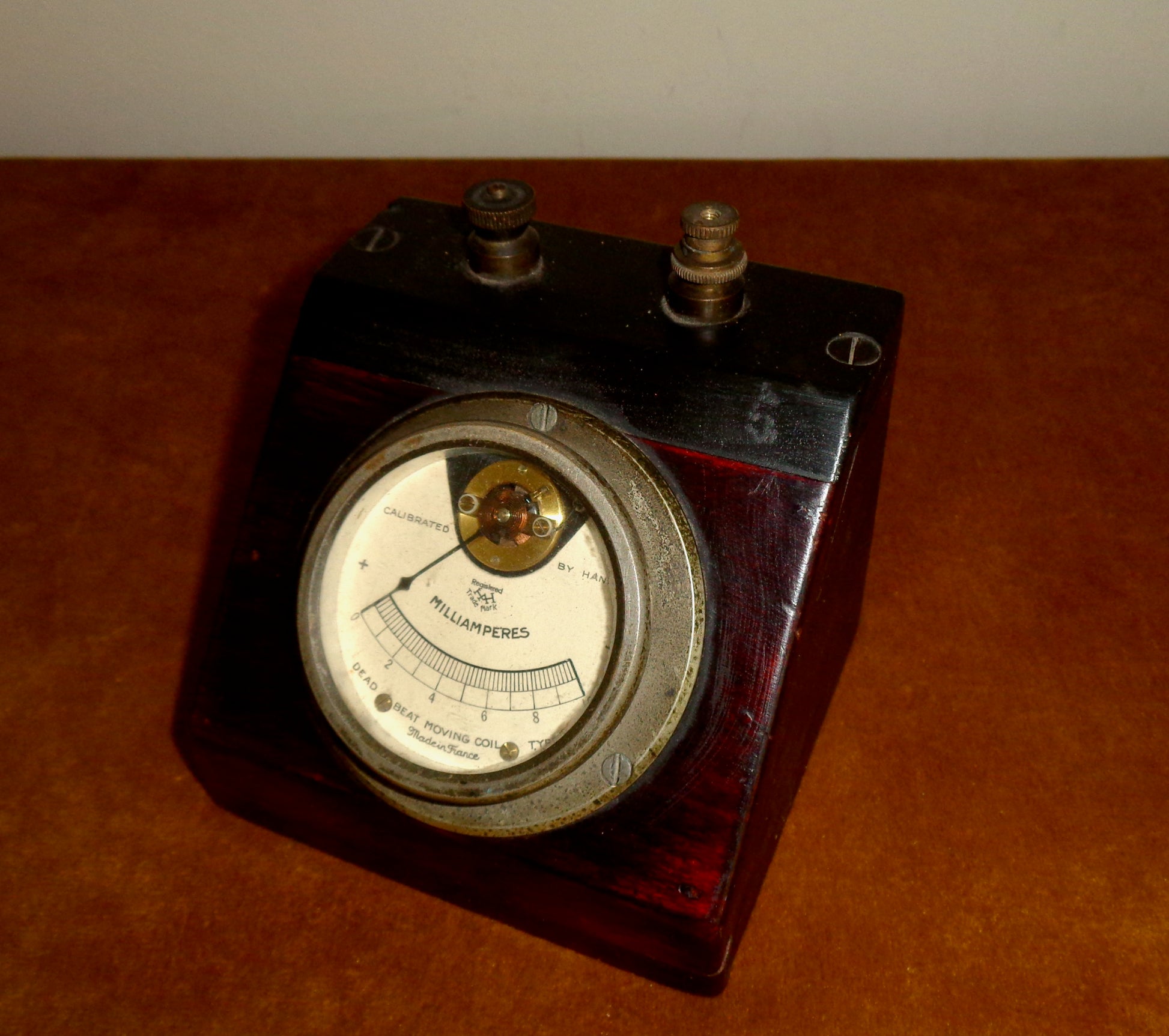 Vintage Deadbeat Moving Coil Milliammeter 0-10mA 