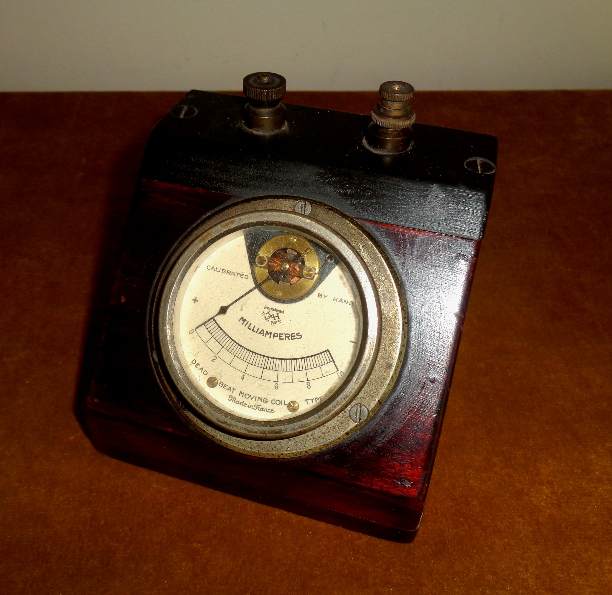 Vintage Deadbeat Moving Coil Milliammeter 0-10mA 