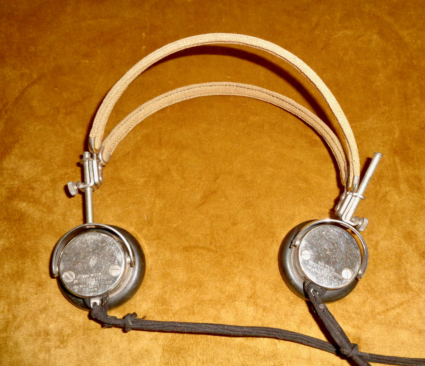 WW1 Western Electric 509W Headphones In Working Condition