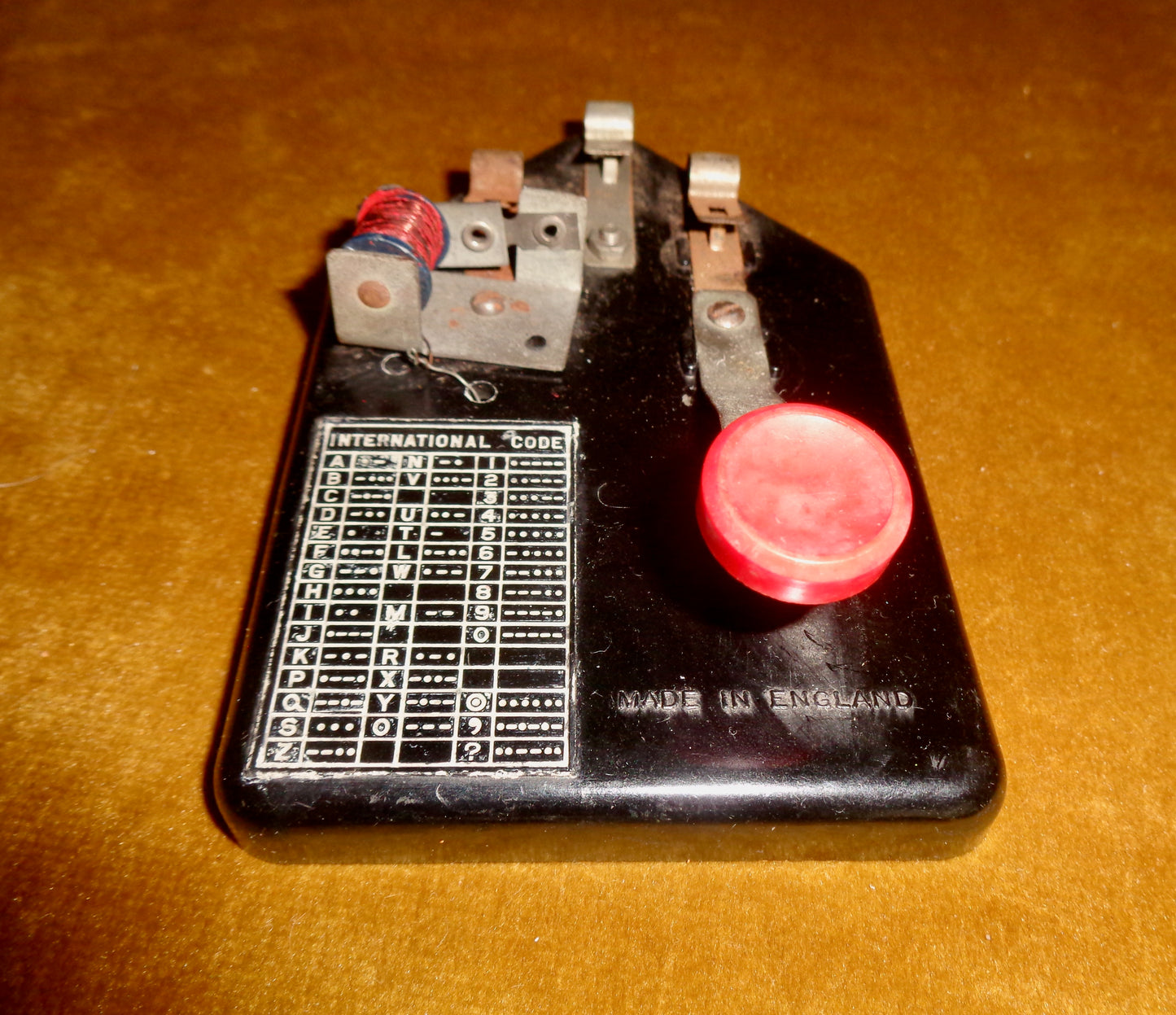 1950s Goltone Practice Morse Key On A Bakelite Base