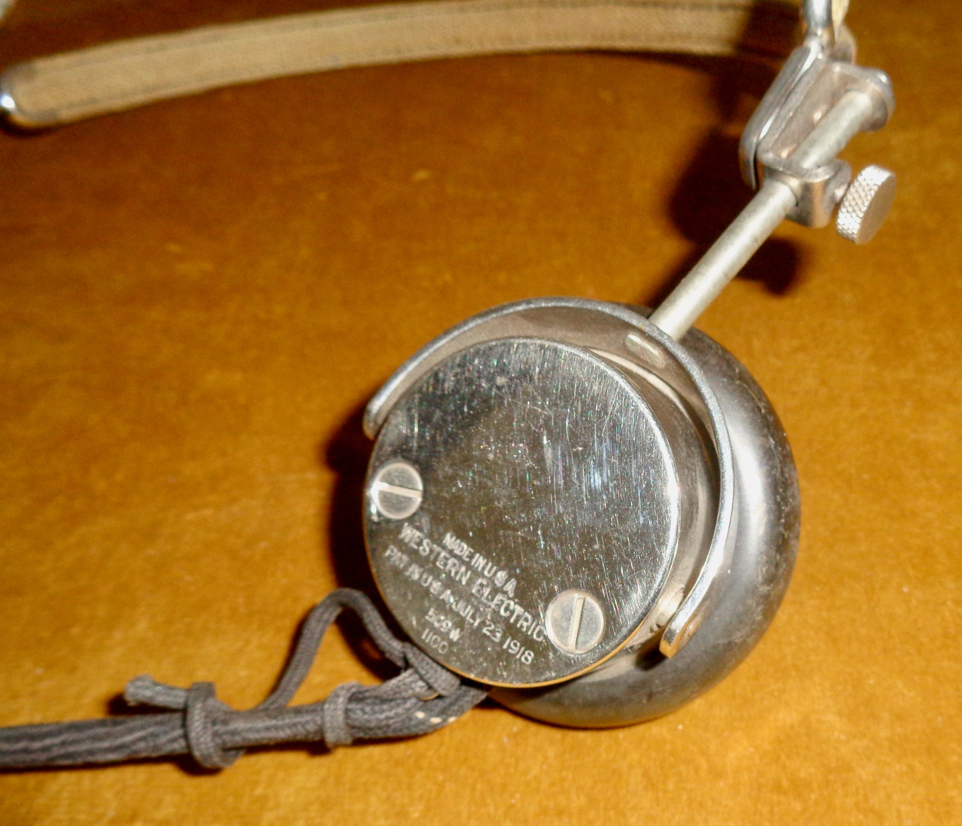 WW1 Western Electric 509W Headphones In Working Condition 