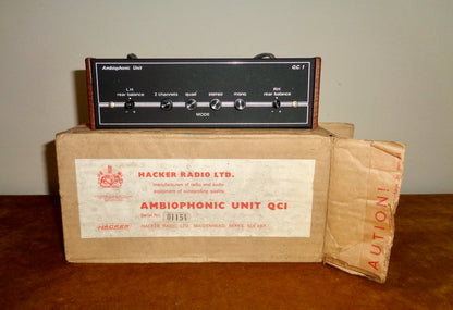 Vintage Hacker Radio Quadraphonic / Ambiophonic Unit QC1 For HiFi Loudspeakers