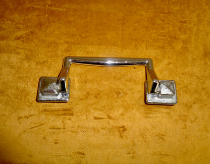 Set Of Six 1940s Chrome Plated Brass Pull Handles