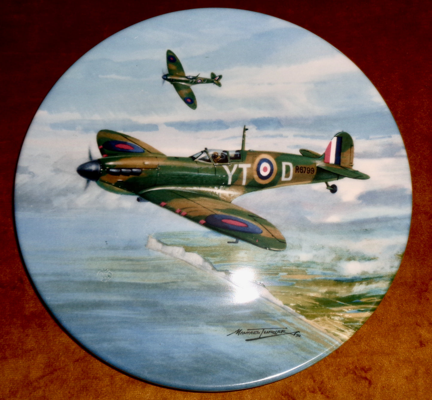 Dawn Patrol Coalport Battle Of Britain Commemorative Collector's Plate Number 2597E