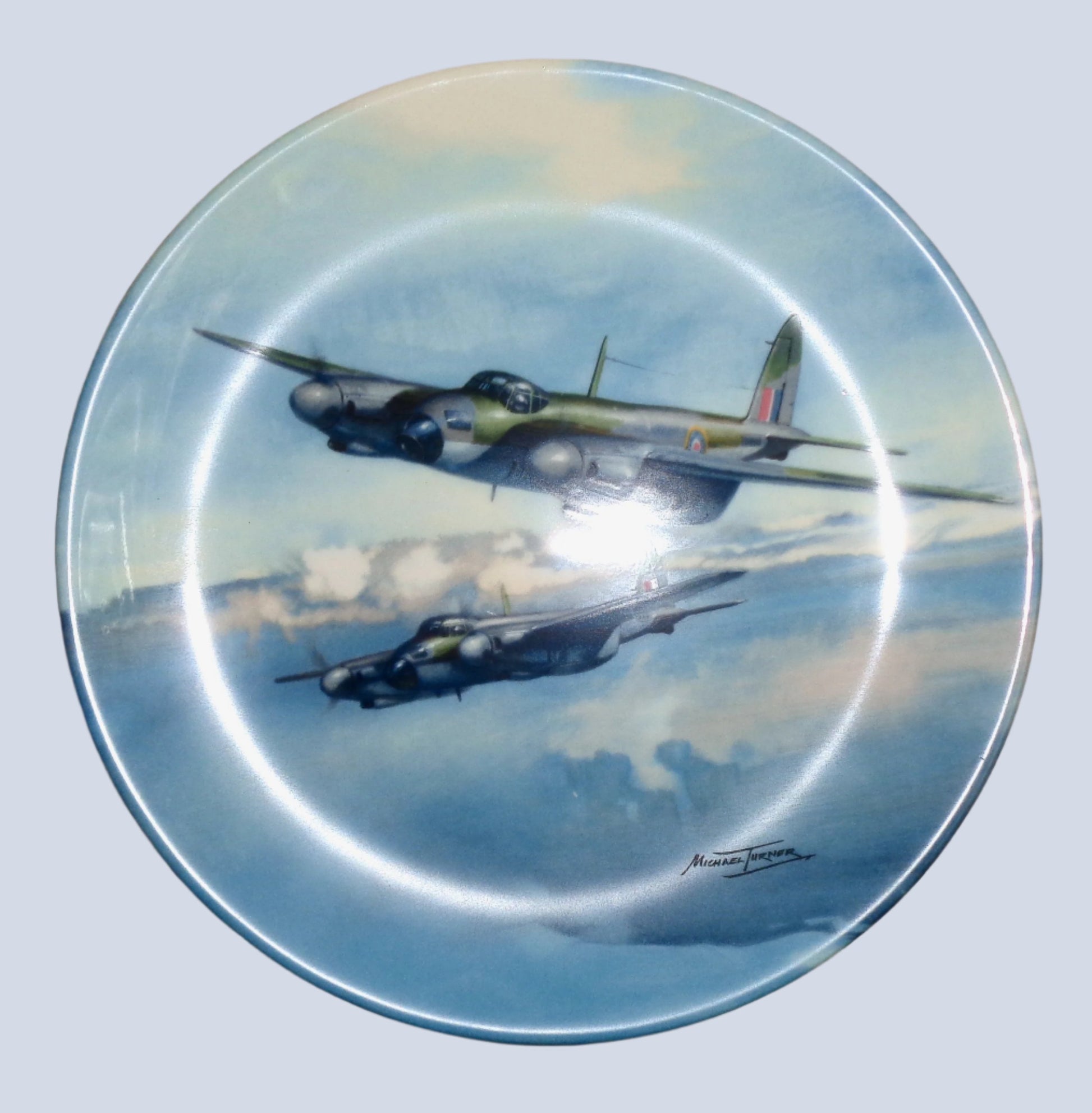 Out On Exercise Coalport Battle Of Britain Commemorative Collector's Plate Number 7243B