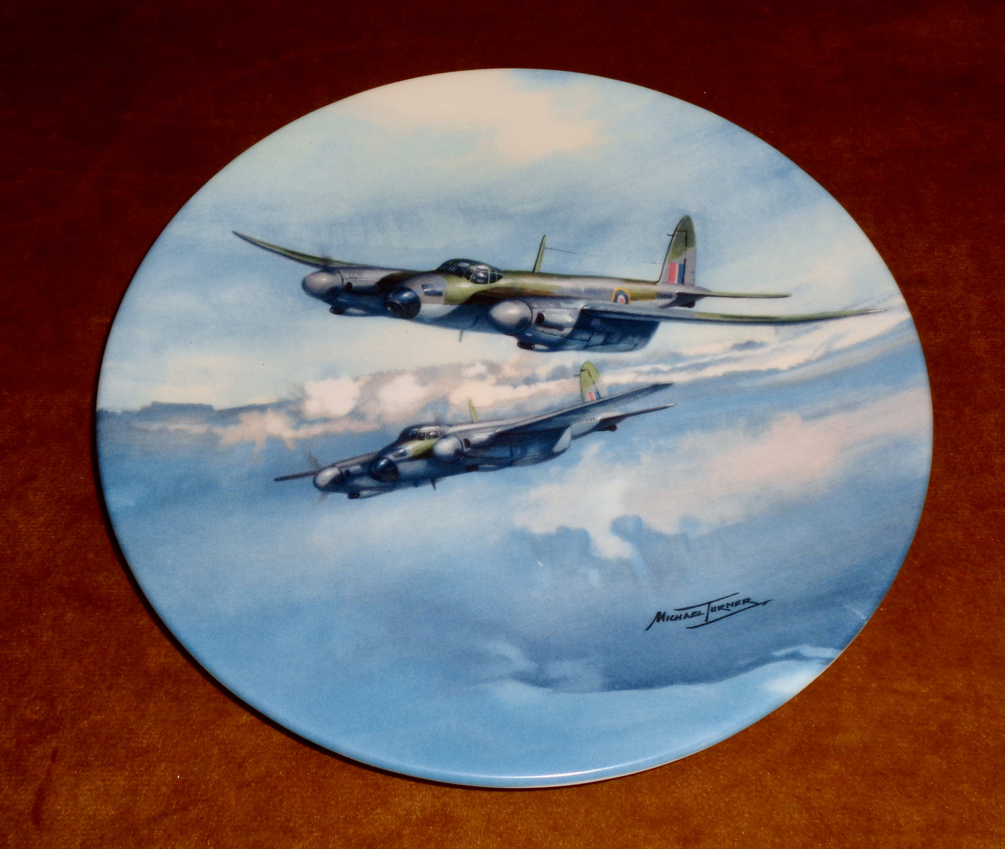 Out On Exercise Coalport Battle Of Britain Commemorative Collector's Plate Number 7243B