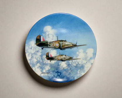 Flight Through The Clouds Coalport Battle Of Britain Commemorative Collector's Plate Number 3692C