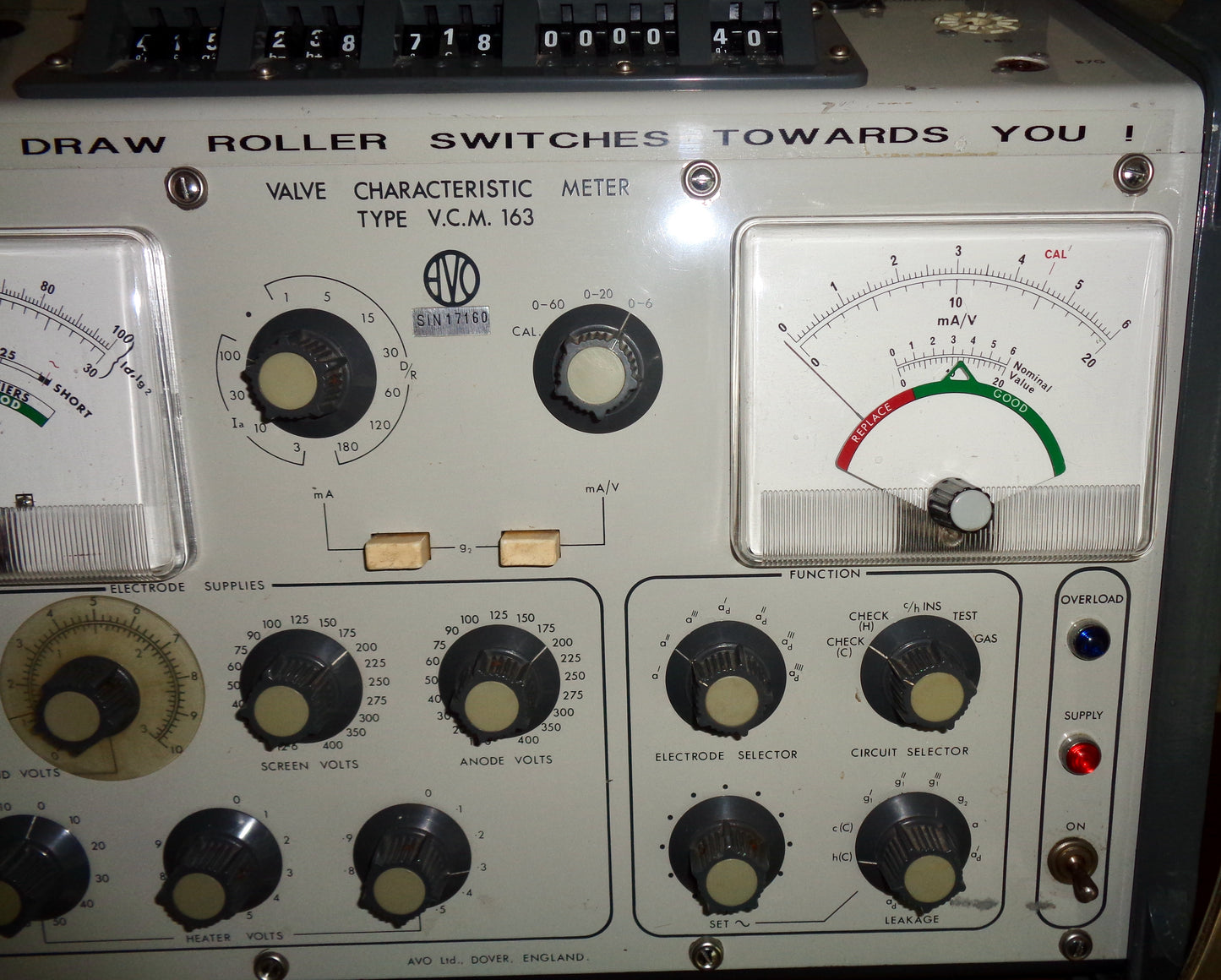 VCM163 AVO Valve Characteristic Meter / Valve Vacuum Tube Tester