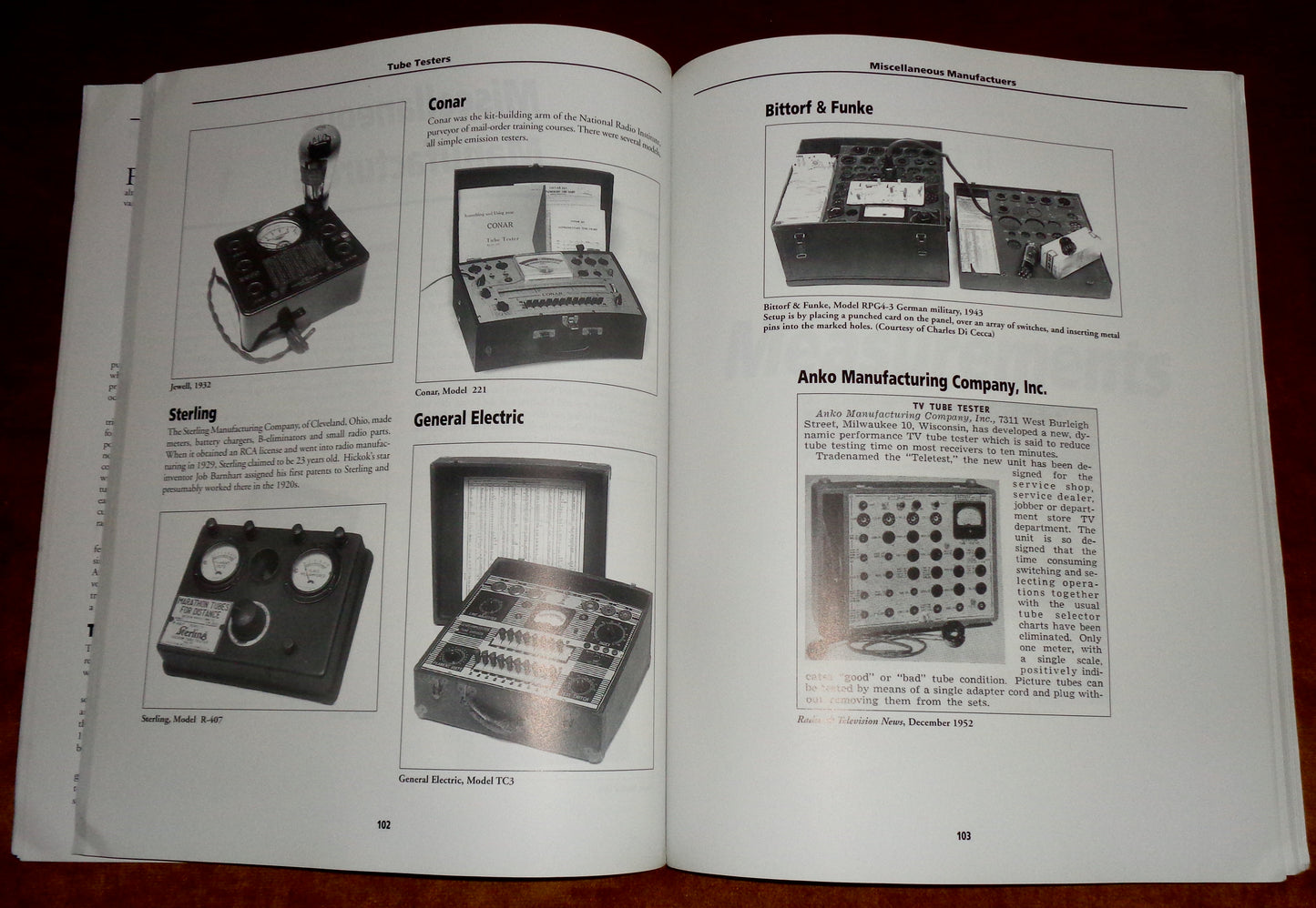 Tube Testers And Classic Electronic Test Gear By Alan Douglas