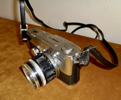 1960s Olympus Pen FT 35mm SLR Half Frame Camera With G Zuiko Auto-S f1.4 40mm Lens