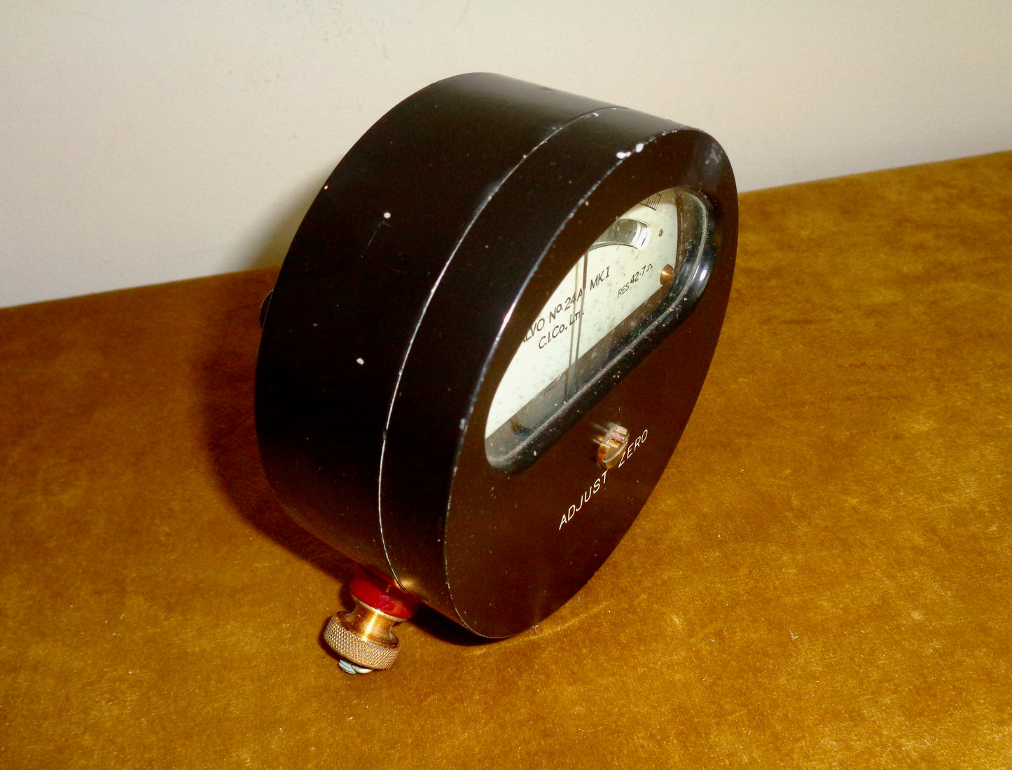 1940s Unipivot Brass Galvanometer No.24A MK I By Cambridge Instrument Co Ltd In Leather Carry Case