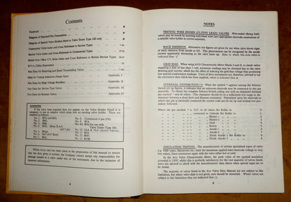 1965 Seventeenth Edition AVO Valve Data Manual