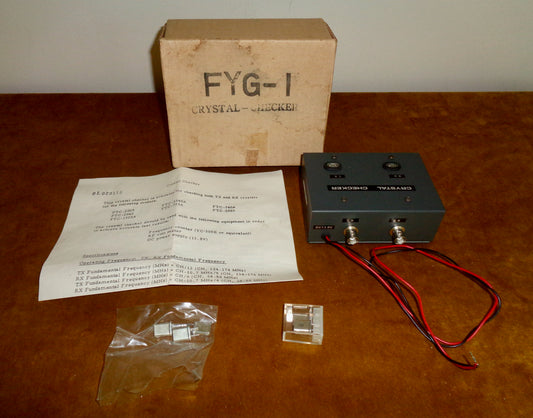 1980s Yaesu Crystal Checker For RX and TX Crystals Used In Yaesu FTC Transceivers