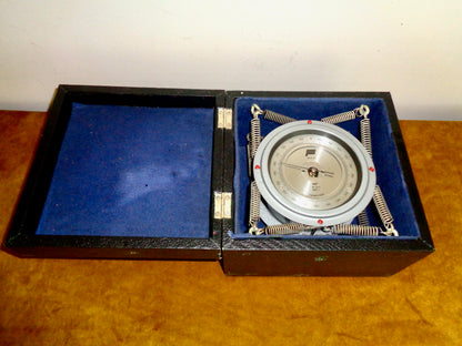 1977 M67 Soviet Marine Aneroid Barometer In Original Transit Case