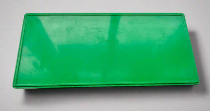 1940s Rolinx Green & Cream Plastic Pencil case / Pen Box With Two Compartments