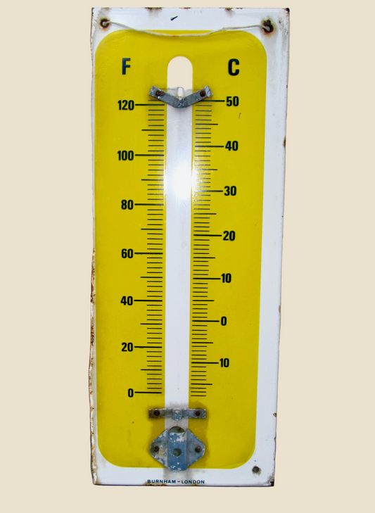 Duckhams Q Motor Oil Enamel Thermometer Metal Sign By Burnham