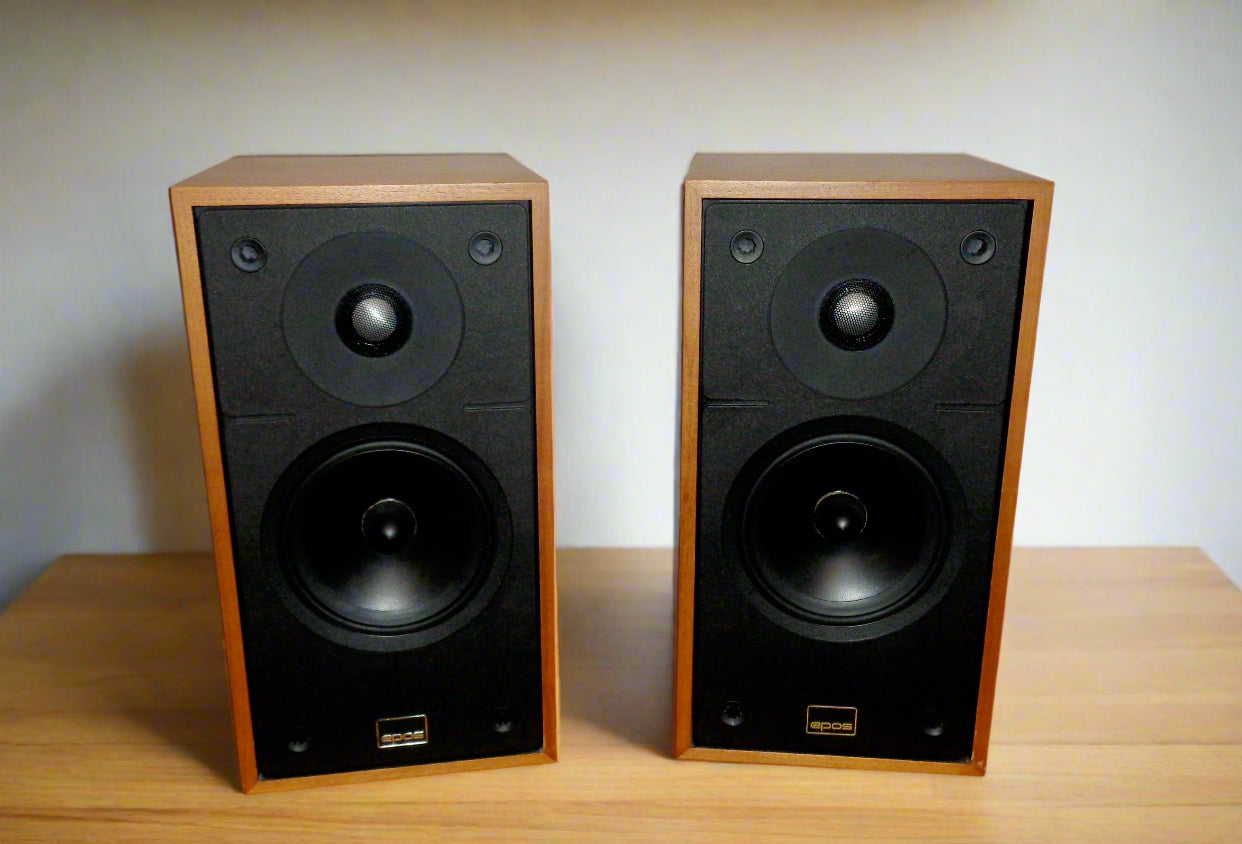 Epos ES11 Speakers Matched Pair With Walnut Veneer 