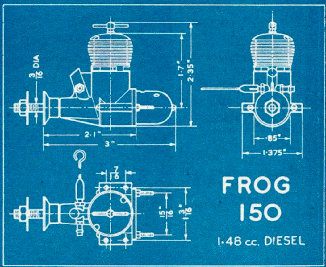 1950s Frog 150 1.5cc Engine For Model Aircraft
