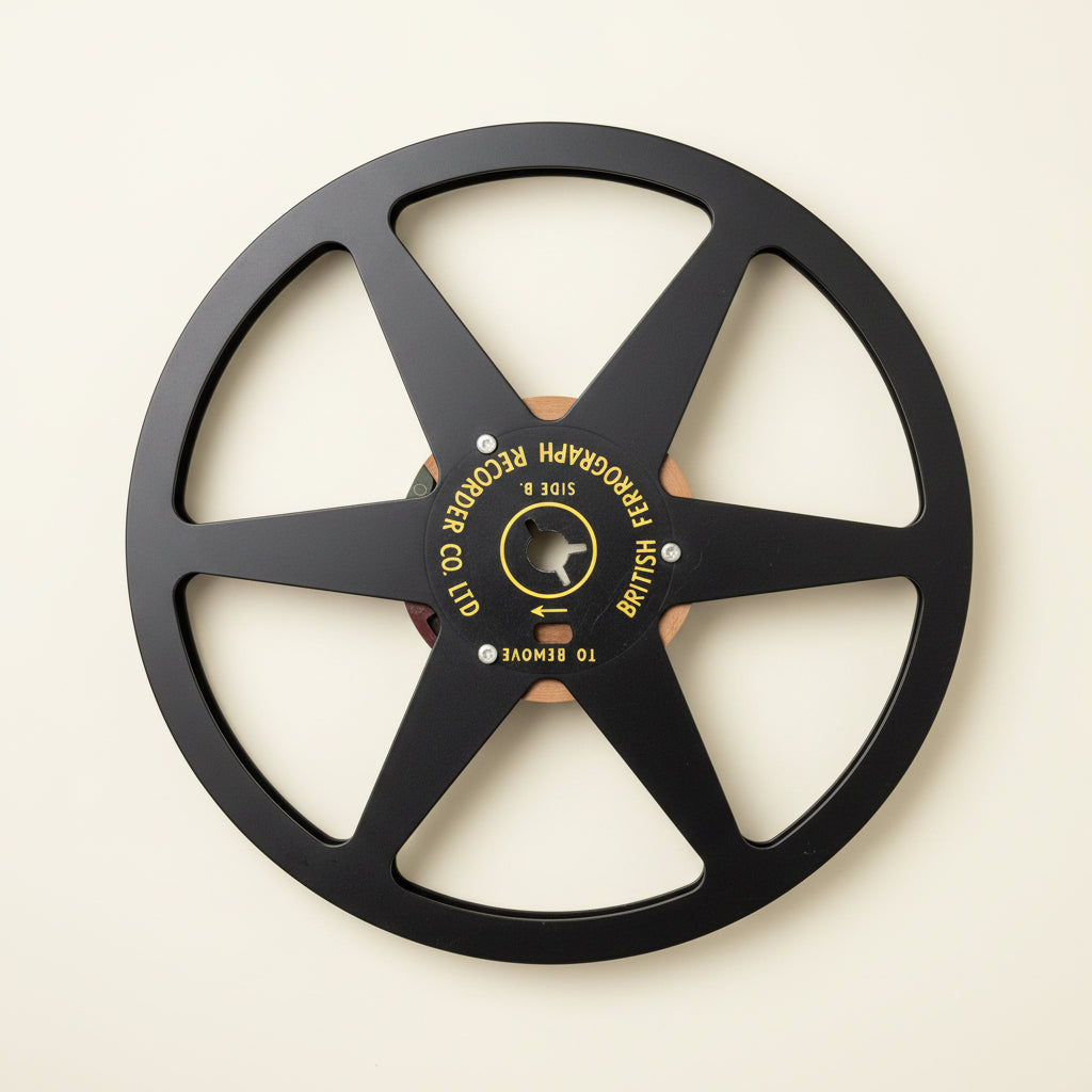 A Pair of British Ferrograph Recorder 7 Inch Aluminium Tape Reels